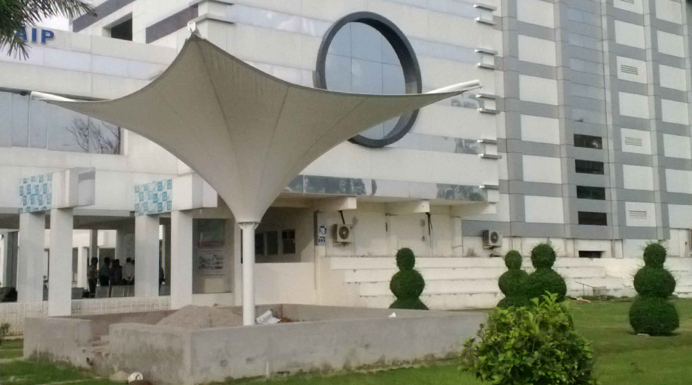 Mái che trang trí khuôn viên khách sạn
