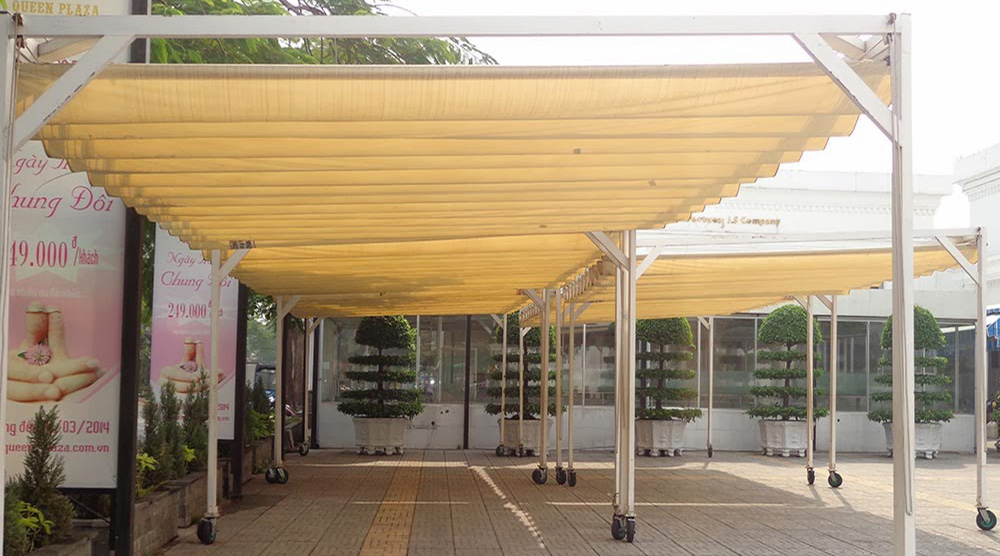 Mái che xếp di động tiệc cưới